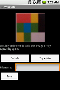 Screenshot of prompt for confirmation of decode